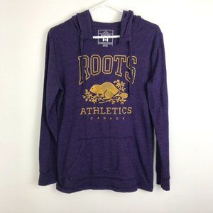 Roots Purple Hoodie with Gold Embroidered Logo